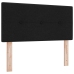 Cabezal de  con botones acolchados Negro 100 cm de tela