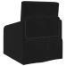 Sofá cama  2 en 1 Negro 65x80x83 cm Terciopelo