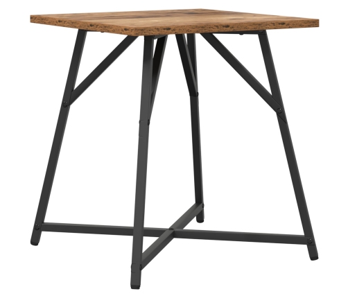 Mesa Auxiliar  2 pcs Madera Vieja, Madera Ingenierada y Metal