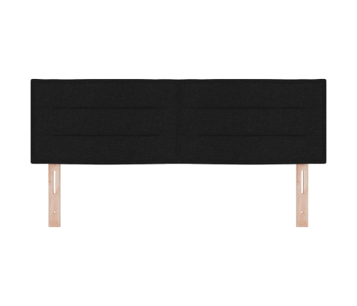 Cabecero de diseño Lines en negro de 140 cm en tela