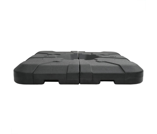 Set de Base para Paraguas de 2 Piezas : 110kg de Arena o 70kg de Agua
