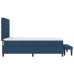 Cama con Sommier  con Colchón & Banco Azul 160x200 cm Tela