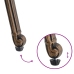 Sillas de jardín  2 pcs de aluminio fundido color bronce