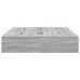 Armazón de cama  Gris Sonoma Tablero de partículas Queen