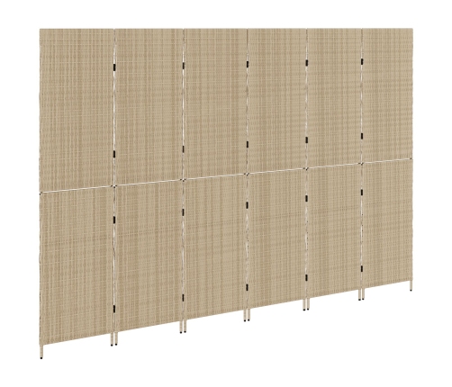 Separadores de habitación  Beige Madera Grande Plegable