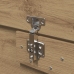 Cama con Almacenamiento Roble Artesanal Madera Elaborada Doble