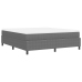 Cama con Somier  con Colchón Gris Claro Super King Tela de Corduroy