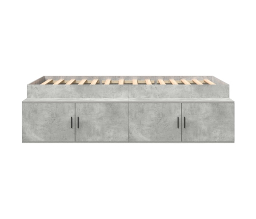 Estructura de Cama  Gris Concreto 100x200 cm