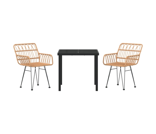 Juego de Comedor de Jardín de 3 Piezas