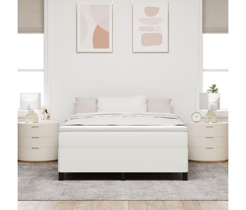 Estructura de Cama Crema 140x200 cm Tela de Corduroy
