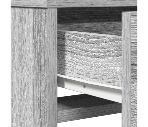 Tocador  con Cajones Gris Sonoma 50x41x140 cm