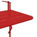 Mesa de balcón plegable  roja 60x40 cm de acero