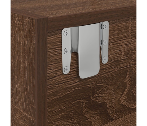 Aparador de TV  Marrón Roble 100x31x25,5 cm Madera elaborada