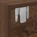 Aparador de TV  Marrón Roble 100x31x25,5 cm Madera elaborada