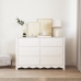 Comoda  ""DRAMMEN"" Blanca 111x43x73,5 cm de Madera Sólida de Pino