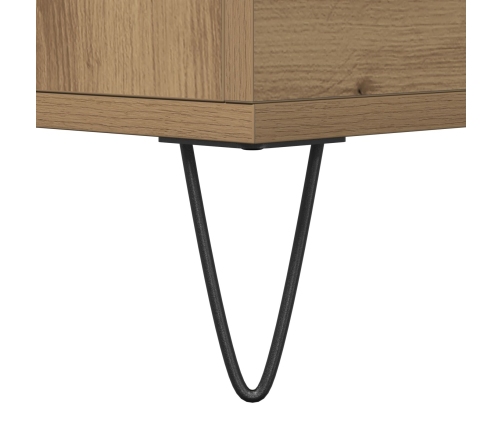 Aparador con Cajones de Roble Artesanal 60x35x70 cm Madera Engineered