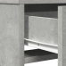 Mesa de tocador  con luces LED en gris concreto de 50x41x135 cm
