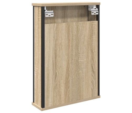 Gabinete de Espejo  Roble Natural Tablero de partículas, vidrio, metal