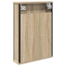 Gabinete de Espejo  Roble Natural Tablero de partículas, vidrio, metal