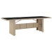 Conjunto de Comedor de Jardín de 11 Piezas  Beige de Poliratán