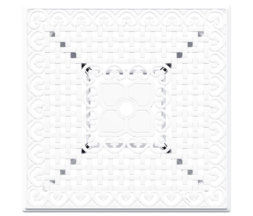 Conjunto de Bistro de Jardín de 3 Piezas  de Aluminio Fundido Blanco