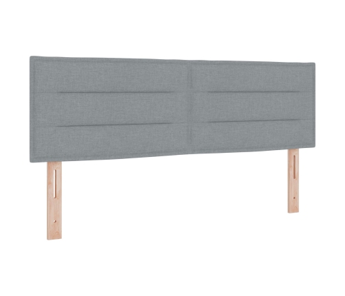 Cabecero diseño Lines gris claro 160 cm tela