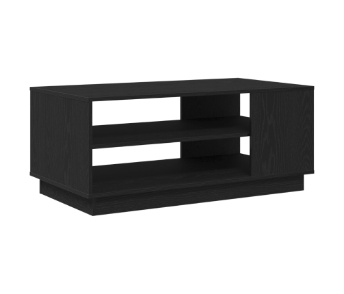 Mesa de café de roble negro  102x55x43 cm hecha de madera aglomerada