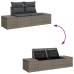 Juego de Sofá de Jardín de 7 Piezas con Co cushions Gris de Ratán Sintético