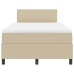 Cama con Box Spring con Colchón Verde Claro Gris 120x200 cm Tela de Corduroy