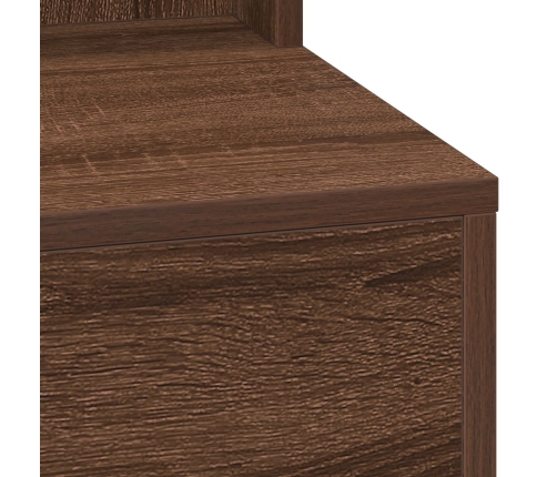 Mesa de Tocador  con Luces LED en Roble Marrón 79x41x135 cm