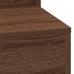 Mesa de Tocador  con Luces LED en Roble Marrón 79x41x135 cm