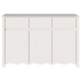 Aparador ""DRAMMEN"" Blanco 114x43x75,5 cm Madera Sólida de Pino