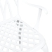Sillas de Jardín  2 pcs en Aluminio Fundido Blanco
