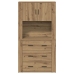 Armario Alto de Roble Artesanal 80x33x150 cm de Madera Elaborada