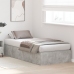 Estructura de cama  Gris concreto Concreto Individual Duradera