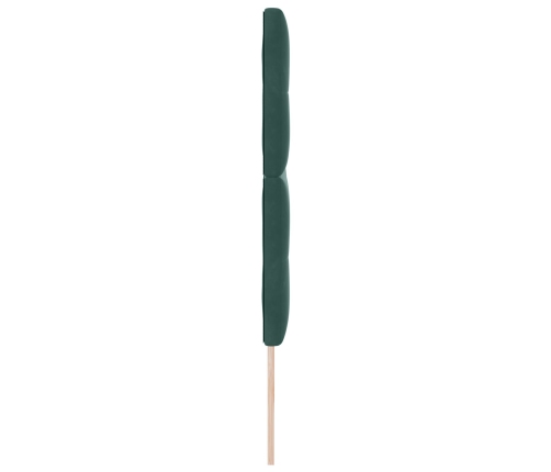 Cabecero  con Botones Verde Oscuro 200 cm Terciopelo