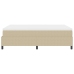 Cama Box Spring  con Colchón Verde Claro Gris 160x200 cm Tela de Corduroy