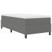 Cama Box Spring de  con Colchón Gris 90x200 cm Tela de Microgamuza