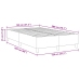 Cama Box Spring  Azul 120x200 cm Tela de pana