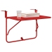 Mesa de balcón plegable  roja 60x40 cm de acero