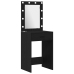 Set de tocador de 2 piezas con LED en madera negra