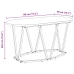 Mesa de café  de roble Sonoma 80x40x40,5 cm de madera de ingeniería y metal