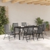 Conjunto de Comedor Jardín  de 7 piezas Antracita