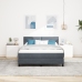 Cama con Somier  y Colchón Gris Oscuro 160x200 cm Terciopelo