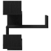 Estante de esquina  Negro Roble 40x40x49.5 cm Madera elaborada