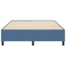 cama con somier  azul 160x200 cm en tela de pana
