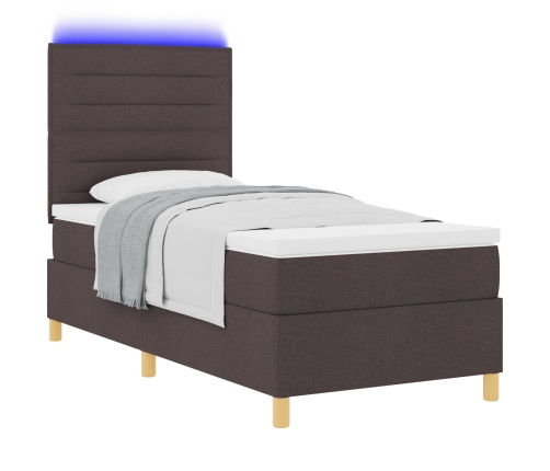 Base de Cama Box Spring Marrón oscuro Madera 100 x 200 cm