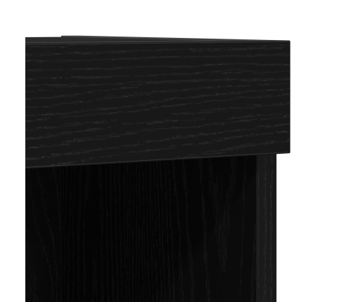 Mueble para TV  con luces LED Negro Roble 60x30x40 cm