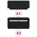 Mueble para TV  con luces LED Negro Roble 260x35x40 cm de madera