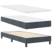 Cama con Somier y Colchón  Gris Oscuro 90x200 cm de Terciopelo